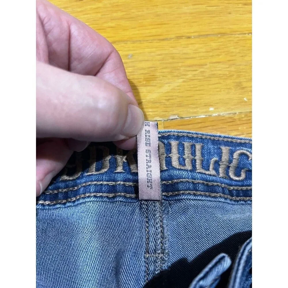 Hydraulic Jeans Women's Size 4 Blue Murray High Rise Straight Denim Y2K